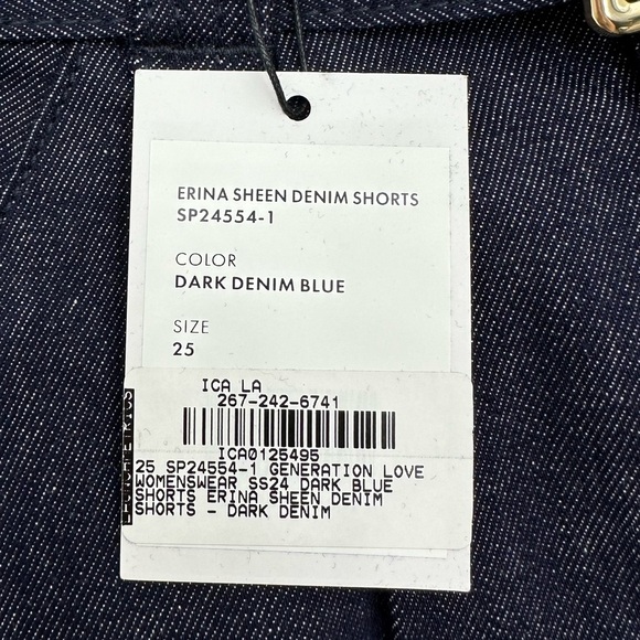 Generation Love Erina Sheen Denim Cuffed Shorts - Picture 10 of 16